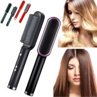 Електрична гребінець випрямляч Hair Straightener HQT-909, щітка з турмаліновим покриттям, Утюжок гребінець-випрямляч для укладання волосся