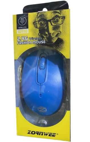 Бездротова Bluetooth мишка ZornWee W110 Blue для комп'ютера і ноутбука, Ігрова комп'ютерна блютуз миша 2.4GHZ USB для ПК від батарейок Синя