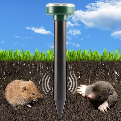 Відлякувач кротів на сонячній батареї Effectively Repels Garden Pro акумуляторний ультразвуковий прилад кротовідпугіватель гризунів і комах