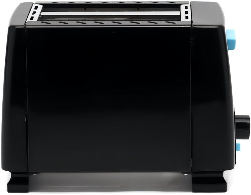 Електричний тостер Bitek BT-263 Black 1000W кухонний горизонтальний електротостер на 2 тости для хліба зі знімним піддоном 2 Slice TOASTER Чорний