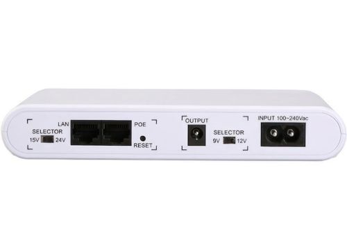 Джерело безперебійного живлення ДБЖ UPS SKE POE-532E для WI-Fi роутера 5V 9V 12V Power Bank 8800 mAh бесперебойник 17W для PoE 15V 24V модему Білий
