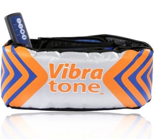 Массажный пояс для похудения Vibra Tone 12W электрический пояс-массажер для живота, боков и бёдер, антицеллюлитный вибромассажер с пультом управления