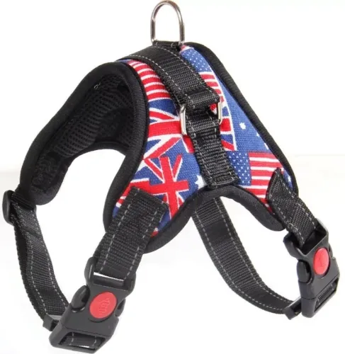 Нейлонова шлейка жилет для вигулу собак, цуценят Dog Harness Set нагрудний регульований ремінь для тварин з грудним обхватом для домашніх вихованців