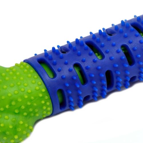 Зубна щітка для чищення ясен собак Chewbrush Ardemer самоочисна гумова собача кістка, жувальна іграшка-кісточка для зубів 25 * 4.5 см синя