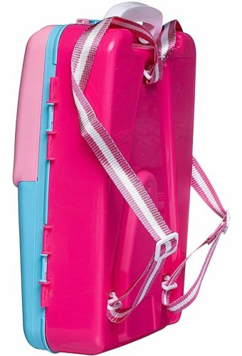 Навчальний набір для малювання Painting Backpack 628 - 113a 3 в 1 дошка для творчості в рюкзаку, розвиваючий дитячий комплект юного художника Рожевий