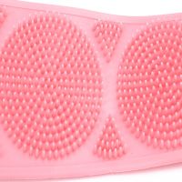 Силіконова двостороння мочалка Silicon bath towel 70см мочалка-масажер для тіла, масажна щітка для душу і ванни з ручками Silica gel Bath brush