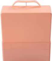 Настільний органайзер для зберігання косметики Cosmetic Storage Box GW-880 косметична поличка 4 секції з висувними ящиками і ручкою рожева