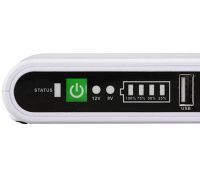 Джерело безперебійного живлення ДБЖ UPS SKE POE-532E для WI-Fi роутера 5V 9V 12V Power Bank 8800 mAh бесперебойник 17W для PoE 15V 24V модему Білий