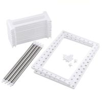 Багатофункціональна регульована кухонна Полиця стійка Kitchen Rack 38-70 см для зберігання посуду, розсувний органайзер під раковину 2 яруси Біла