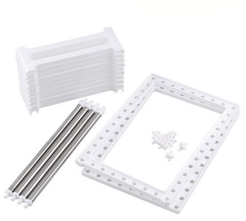 Багатофункціональна регульована кухонна Полиця стійка Kitchen Rack 38-70 см для зберігання посуду, розсувний органайзер під раковину 2 яруси Біла