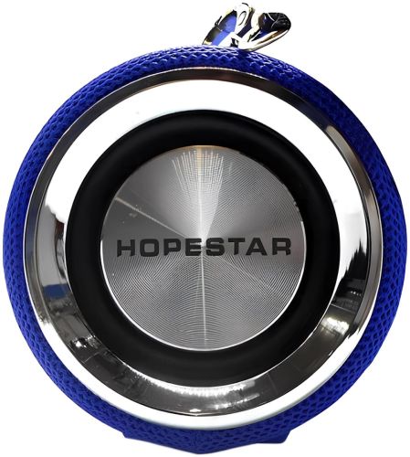 Беспроводная Bluetooth колонка Hopestar H39 10W портативная аккумуляторная блютуз акустика со светодиодной LED подсветкой FM-радио USB microSD AUX