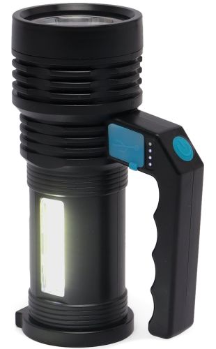 Аккумуляторный ручной фонарик X-Balog BL-8205 светодиодный переносной LED светильник 1200 mAH портативный фонарь прожектор 4 режима USB BK-899