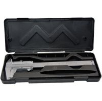 Механічний штангенциркуль з глибиноміром Vernier Caliper KC-A150 0 - 150mm в кейсі, Штангенциркуль 15 см для зовнішніх і внутрішніх вимірювань зі сталі