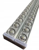 Світлодіодна стельова лампа з лінзами Tube Light T10 120 см 6500K електричний модульний світильник ліхтар на стіну SMD 36W від мережі 220V Біла
