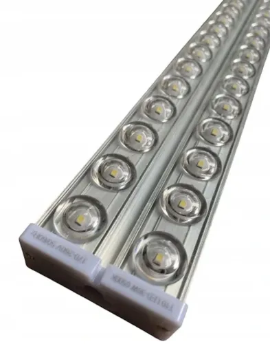 Світлодіодна стельова лампа з лінзами Tube Light T10 120 см 6500K електричний модульний світильник ліхтар на стіну SMD 36W від мережі 220V Біла