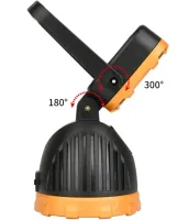 Акумуляторний ручний LED ліхтарик лампа Solar Hi Sheen HS-8033 з сонячною панеллю і ручкою 81COB, переносний світлодіодний ліхтар Power Bank від USB
