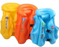 Дитячий надувний жилет Swim Vest BT-IG - 0005 рятувальний для плавання з підголовником від 3 до 14 років, надувна захисна жилетка S, M, L для дітей