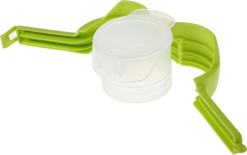 Універсальний затиск для пакетів з дозатором Bradex NF-6765, для сипучих продуктів і спецій, герметична кришка Брадекс на мішки і пакети для круп