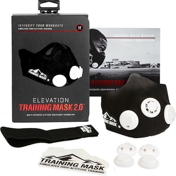 Маска для тренування дихання Elevation Training Mask 2.0 спортивна тренувальна маска для бігу і розвитку дихальної системи