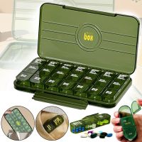 Органайзер для таблеток Portable Pill Box MSK-3516 на 21 ячейку, карманный контейнер для хранения лекарств на 7 дней, таблетница диспенсер на неделю