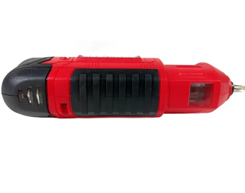 Бездротова акумуляторна викрутка X-POWER KCS625-Z6B 4 Нм електровикрутка револьверного типу 1300mAh електрична з набором біт від USB Червона