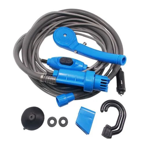 Автомобільний портативний душ Washing Spray With Bucket 12V на 20л, Похідний душ від прикурювача Автомийка для відпочинку на природі і миття машини