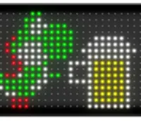 Гнучкий екран Matrix Panel JTPD-03-011 7х17.3 см 16х32 LED світлодіодна рекламна RGB стрічка в авто, рядок, що біжить, з пультом і Bluetooth WiFi