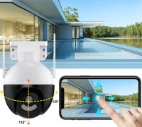 Уличная камера 360 видеонаблюдения 6 МП IP CAMERA Ap Ezviz QF300 поворотная WiFi видеокамера с ночной съемкой и датчиком движения 6 mp и блок питания