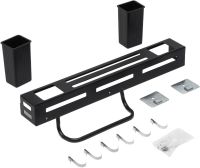 Настінна стійка для зберігання ножів Tool rest AND-71 підвісний тримач для столових приладів і кухонного начиння з гачками на стіну 30х5, 5х5 см