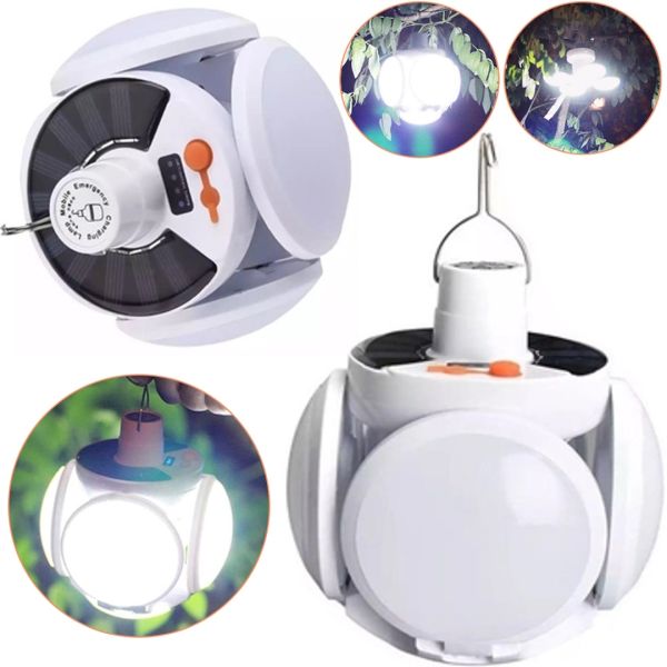 Універсальний складаний ліхтар Solar Emergency Charging Lamp BL - 2029 підвісна LED лампа для кемпінгу з USB, акумуляторна на сонячній батареї