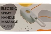 Паровая щетка для котов и собак Steamy Pet Brush E-W3317 электрическая расческа с распылителем пара для вычесывания шерсти животных USB XL-889