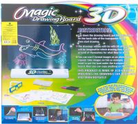 Магическая проекционная доска для рисования с 3D эффектом 3d Magic Drawing Board, детский развивающий стеклянный набор с LED подсветкой от 3-х лет