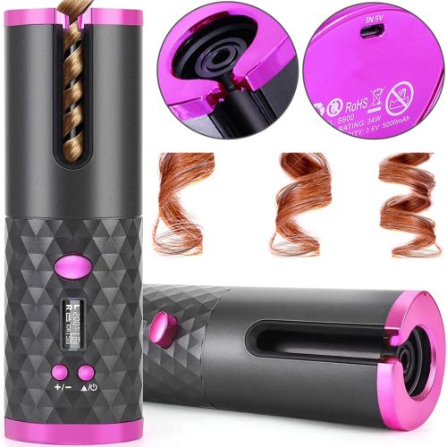 Беспроводная плойка для укладки волос Ramindong BeautyStar Maxtop Hair Curler WM-002 аккумуляторный автоматический стайлер, бигуди для локонов USB