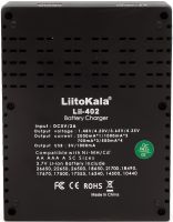 Зарядний пристрій для акумуляторів LiitoKala Lii - 402 універсальна зарядка для батарейок 18650 на 4 акумулятора C режимом Power Bank від USB