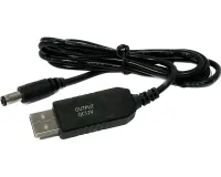 Підвищуючий USB кабель Berger з 5V на 12V для живлення Wi-Fi роутера від Power Bank з перетворювачем, перехідник для вай фай 5.5х2. 1 повербанка 5В 12В