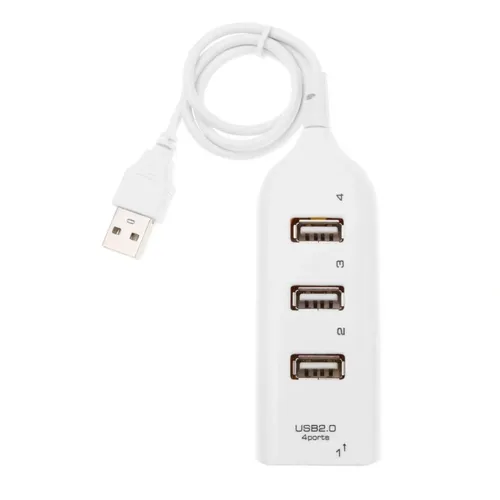 USB хаб Hi-Speed XD4 White на 4 порти, Універсальний розгалужувач з 4 виходами концентратор перехідник HUB 480 Мбіт для комп'ютера від USB Білий
