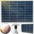 Універсальна полікристалічна сонячна панель Solar board Komaes 100w 18V 121x59x2. 5 см, Сонячна батарея KM(P)100 для зарядки від сонця Чорна