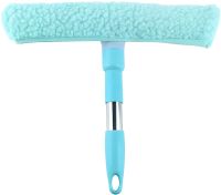 Набір щіток для миття вікон Multipurpose Squeegee силіконовий скребок і щітка з насадкою з мікрофібри для миття дзеркал і скла, комплект з 2 штук