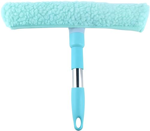 Набір щіток для миття вікон Multipurpose Squeegee силіконовий скребок і щітка з насадкою з мікрофібри для миття дзеркал і скла, комплект з 2 штук
