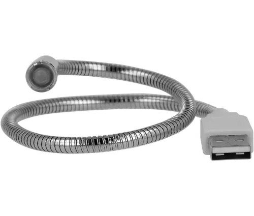 Гибка лампа USB LED Light 35 см для подсветки клавиатуры ноутбука , портативная металлическая подсветка на гибкой ножке для повербанка
