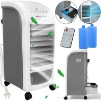 Портативний підлоговий кондиціонер Domotec MS-1628 60W з пультом, контейнером для льоду на 4 л для зволоження та очищення повітря