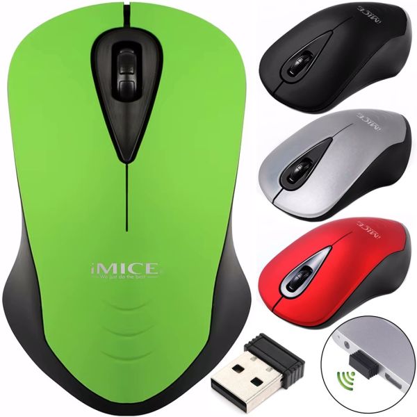 Бездротова ігрова Bluetooth мишка iMICE E-2370 для комп'ютера і ноутбука 2.4GHZ 1600 DPI геймерська оптична блютуз миша для ПК від батарейок USB