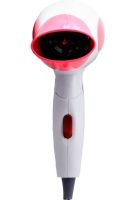 Складной дорожный фен Gemei GM-1756 Pink портативный для укладки и сушки волос со сборной ручкой, насадкой и терморегулятором 1200W Розовый