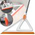 Силиконовая швабра 2 в 1 Clean the wiper AND-8-10 для мытья окон, жидкостей Скребок очиститель пола и стекла с телескопической ручкой 100см Оранжевый