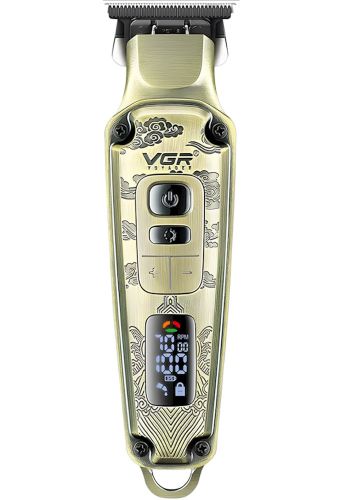 Аккумуляторная машинка для стрижки волос VGR V-901 5W беспроводной мужской триммер для стрижки и окантовки бороды и усов со сменными насадками V901