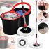 Комплект швабра з турбо віджимом і відром Spin Mop 360 10 л набір для прибирання та миття підлоги Magic Mop телескопічна швабра з насадкою з мікрофібри