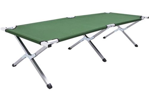 Розкладне ліжко для кемпінгу Camp Bed 190х65 см портативна складна розкладачка з алюмінієвим каркасом до 120 кг ліжко-розкладачка з чохлом