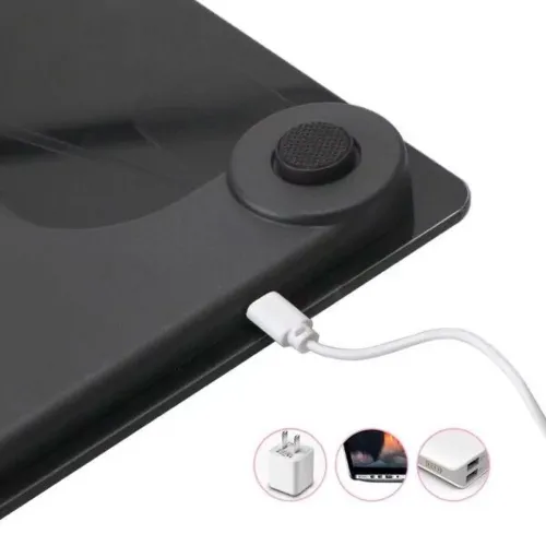 Електронні підлогові фітнес ваги Domotec MS-2017 Black до 180 кг c Bluetooth і додатком на телефон, розумні скляні смарт ваги з Led дисплеєм