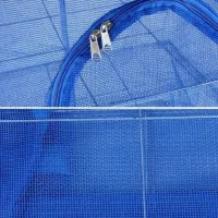 Підвісна складна сітка сушарка для риби і овочів 3 яруси 39х39х75см, посилена секційна ярусна сітка для сушіння грибів і фруктів на повітрі