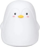 Настільний силіконовий нічник Пінгвін Penguin Penguin LJC-129 з RGB підсвічуванням і сенсорним датчиком, Світлодіодний світильник 7 режимів на акумуляторі USB